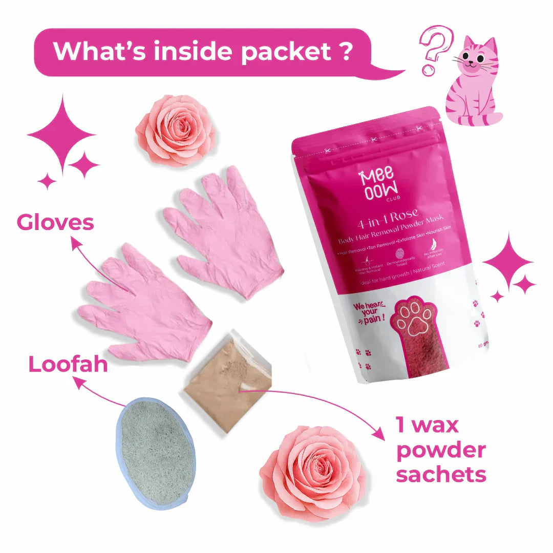 (BUY 1 GET 1 FREE) MEOW BODY HAIR REMOVAL WAX POWDER