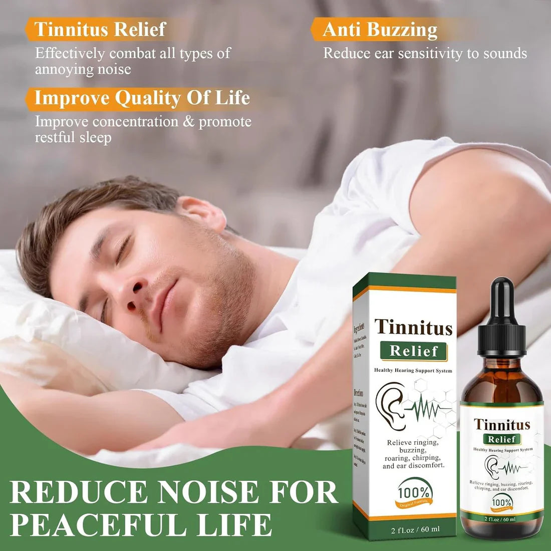 Tinnitus Relief Drops (کان کےتمام مسائل کےلیے) || ORGANIC